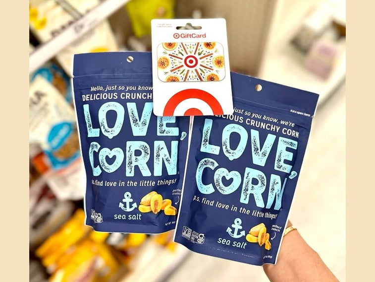 LOVE, CORN Sea Salt Crunchy Corn, 4oz.
