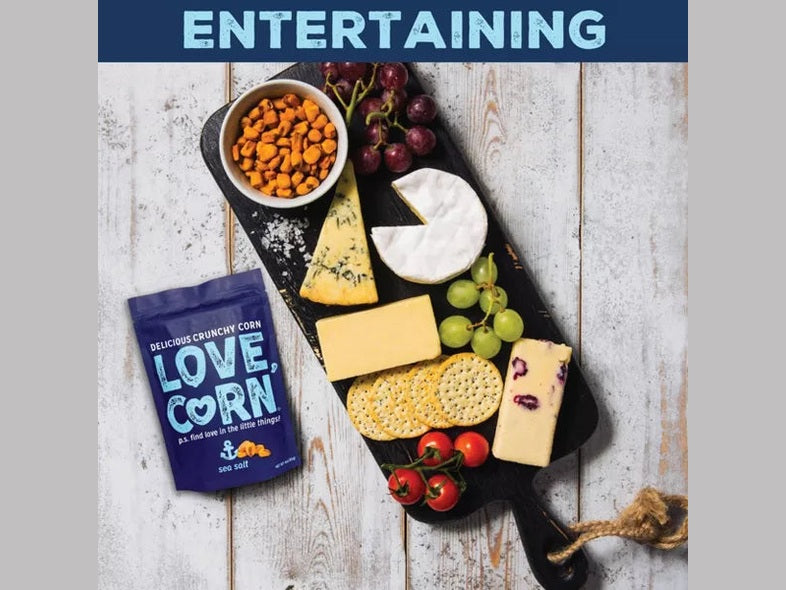 LOVE, CORN Sea Salt Crunchy Corn, 4oz.