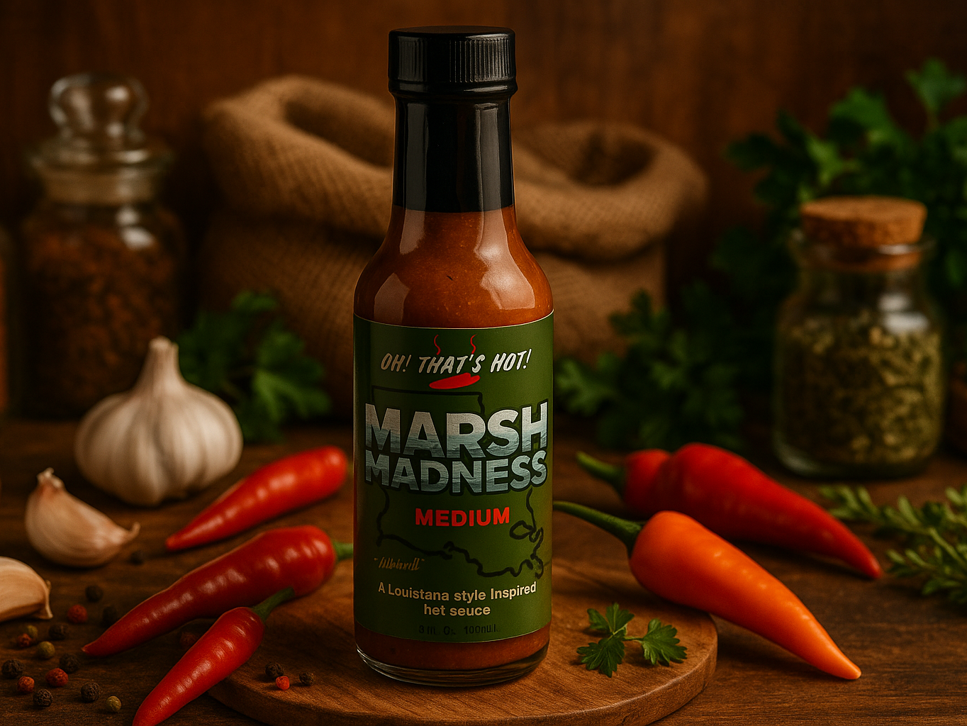 Marsh Madness Medium in market setting