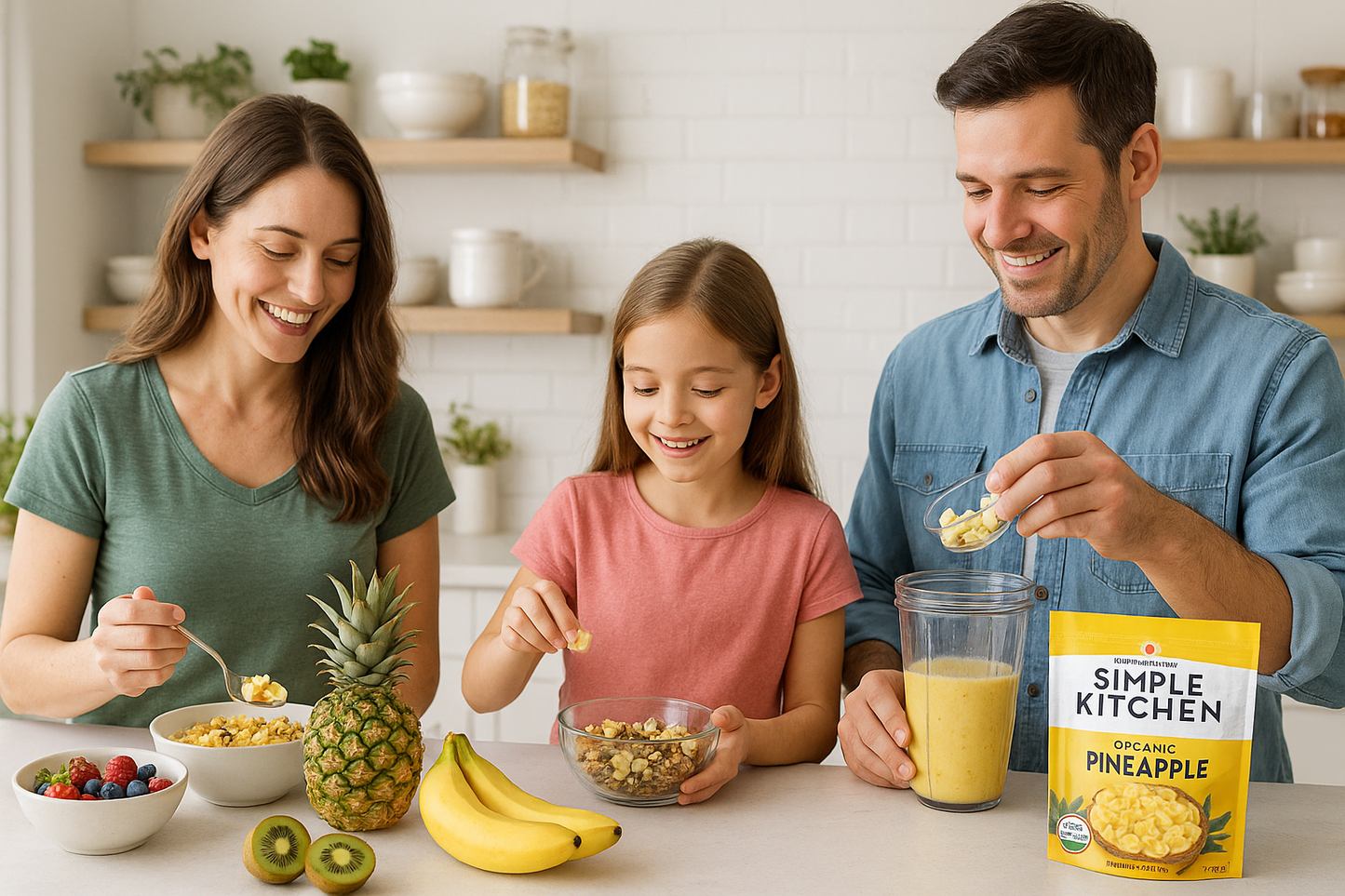 Organic Pineapple Family Kitchen