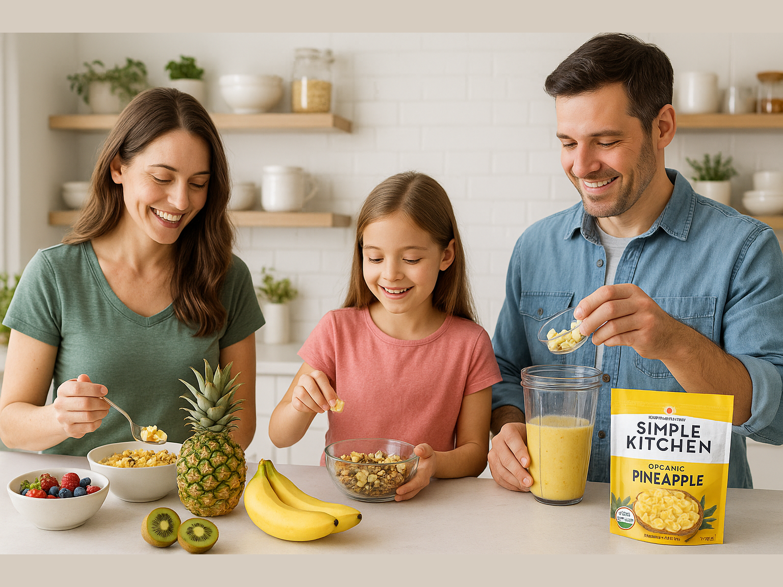 Organic Pineapple Family Kitchen