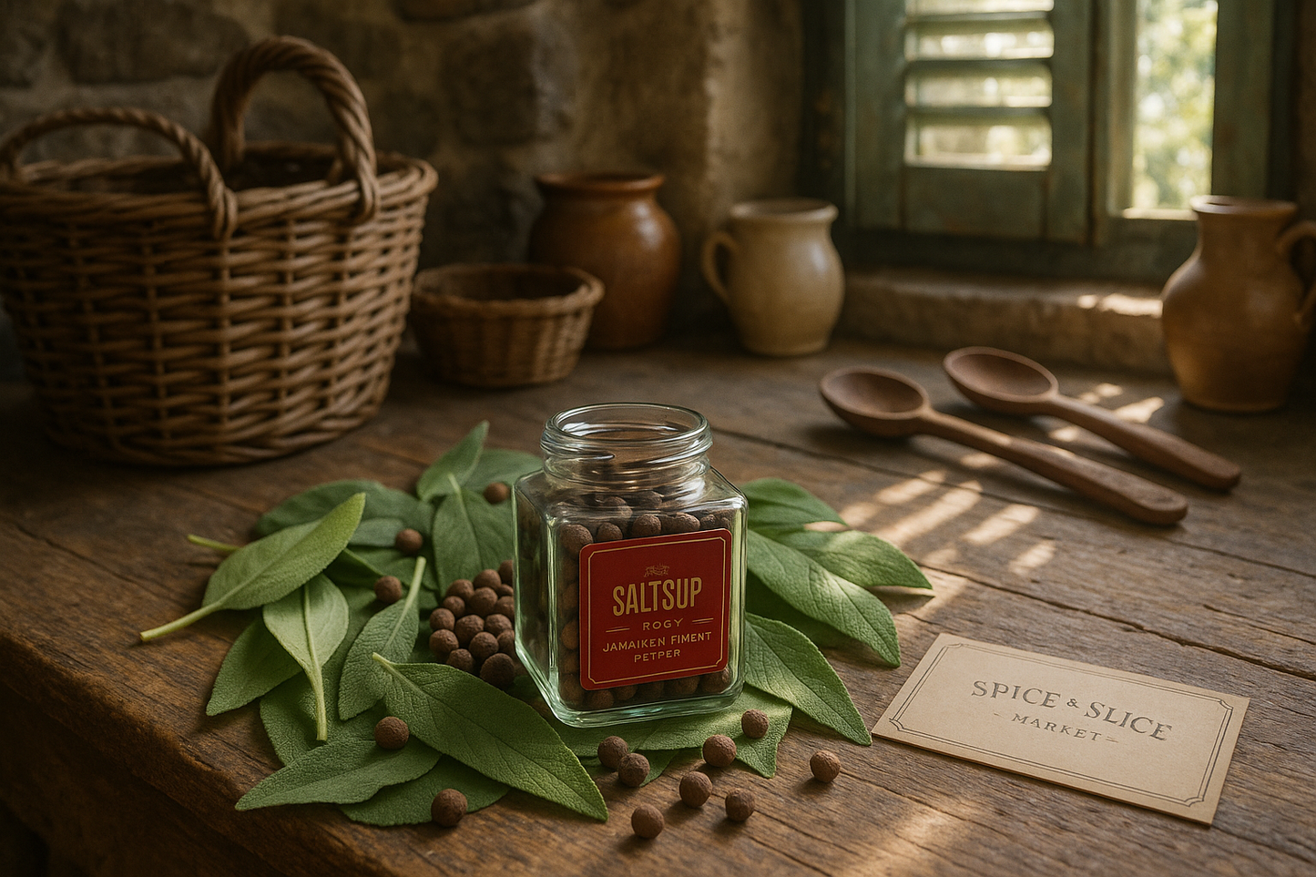 Original Jamaican Allspice in French Country Kitchen