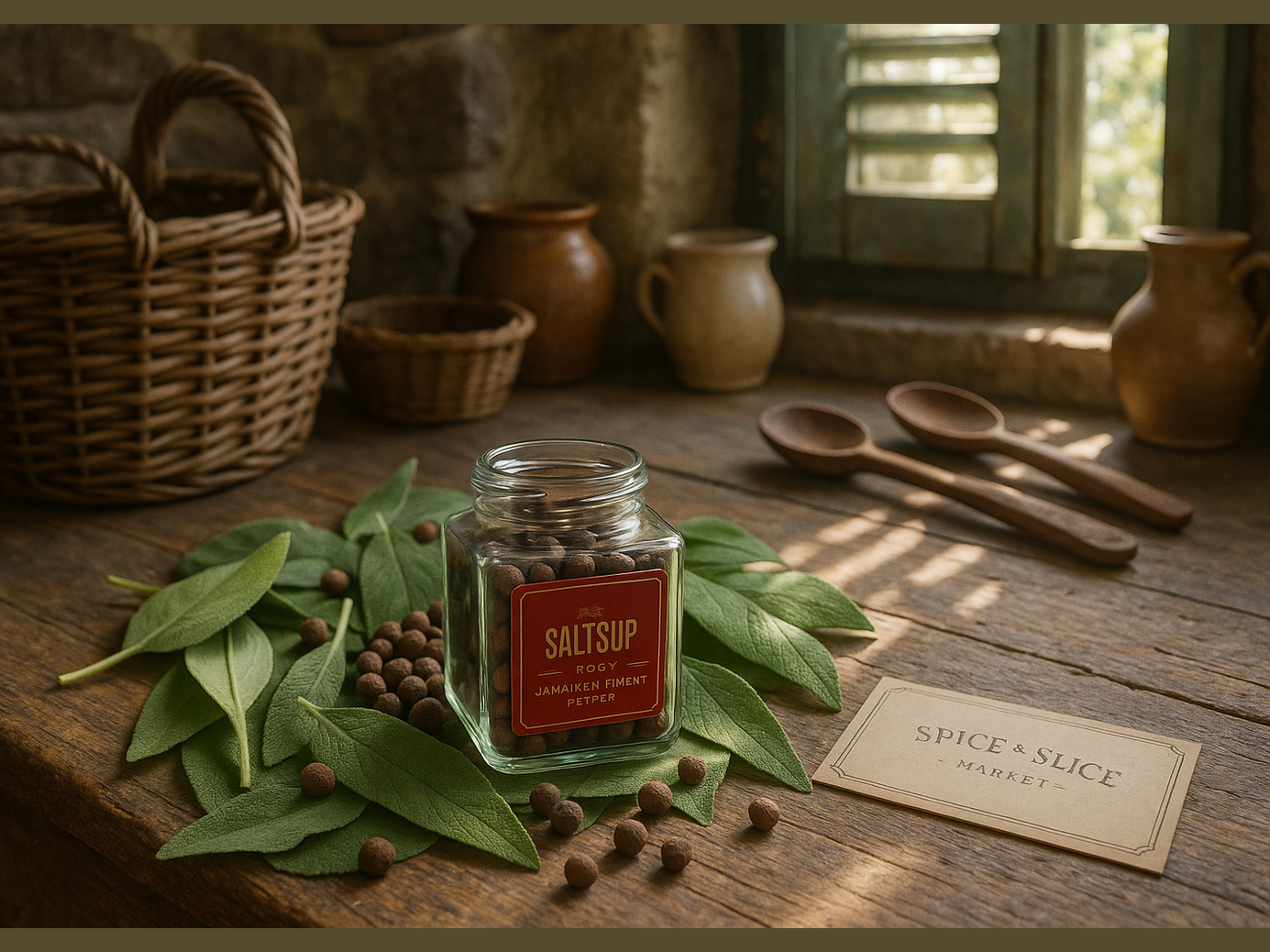 Original Jamaican Allspice in French Country Kitchen