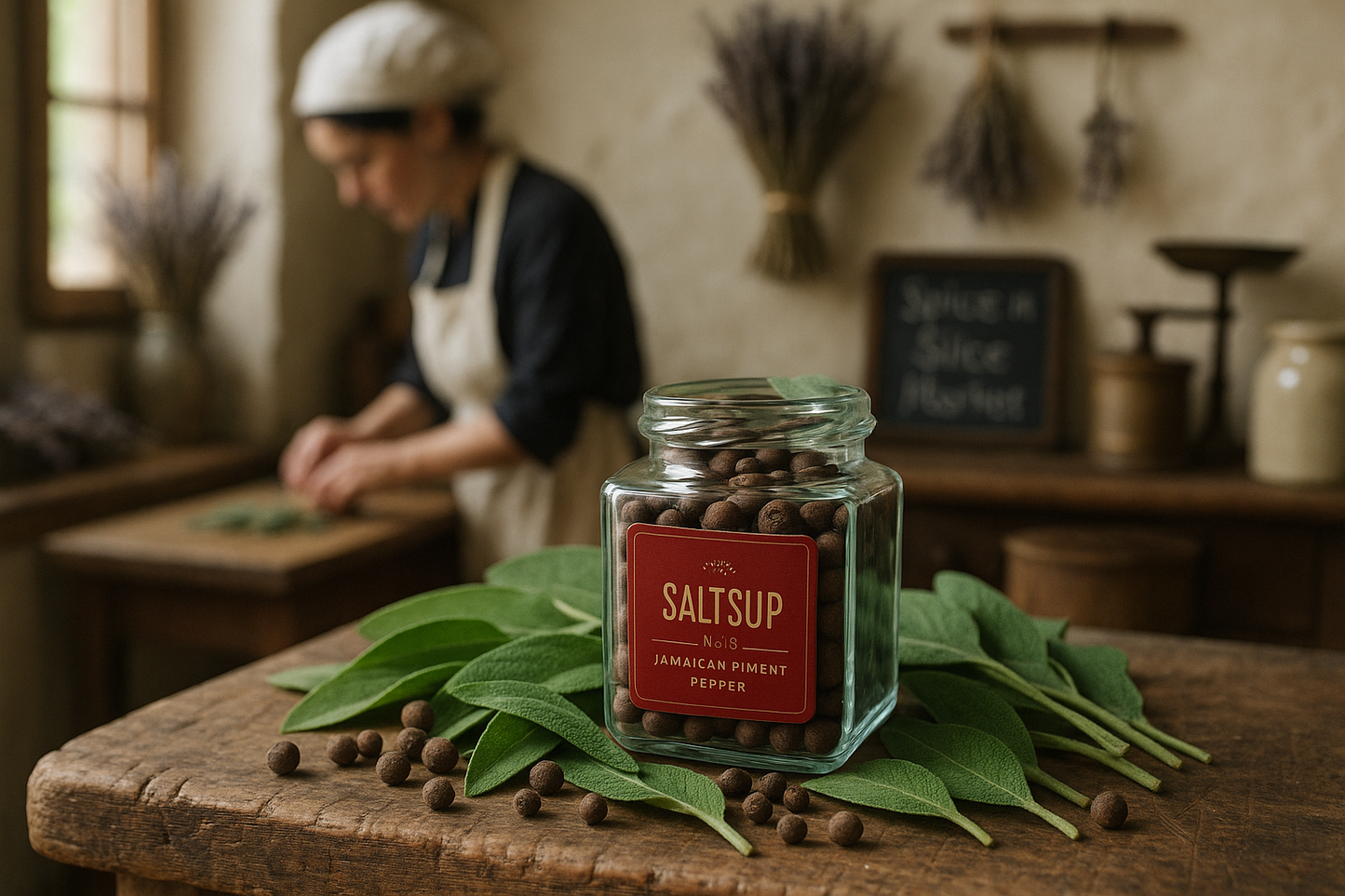 Original Jamaican Allspice with Female Chef