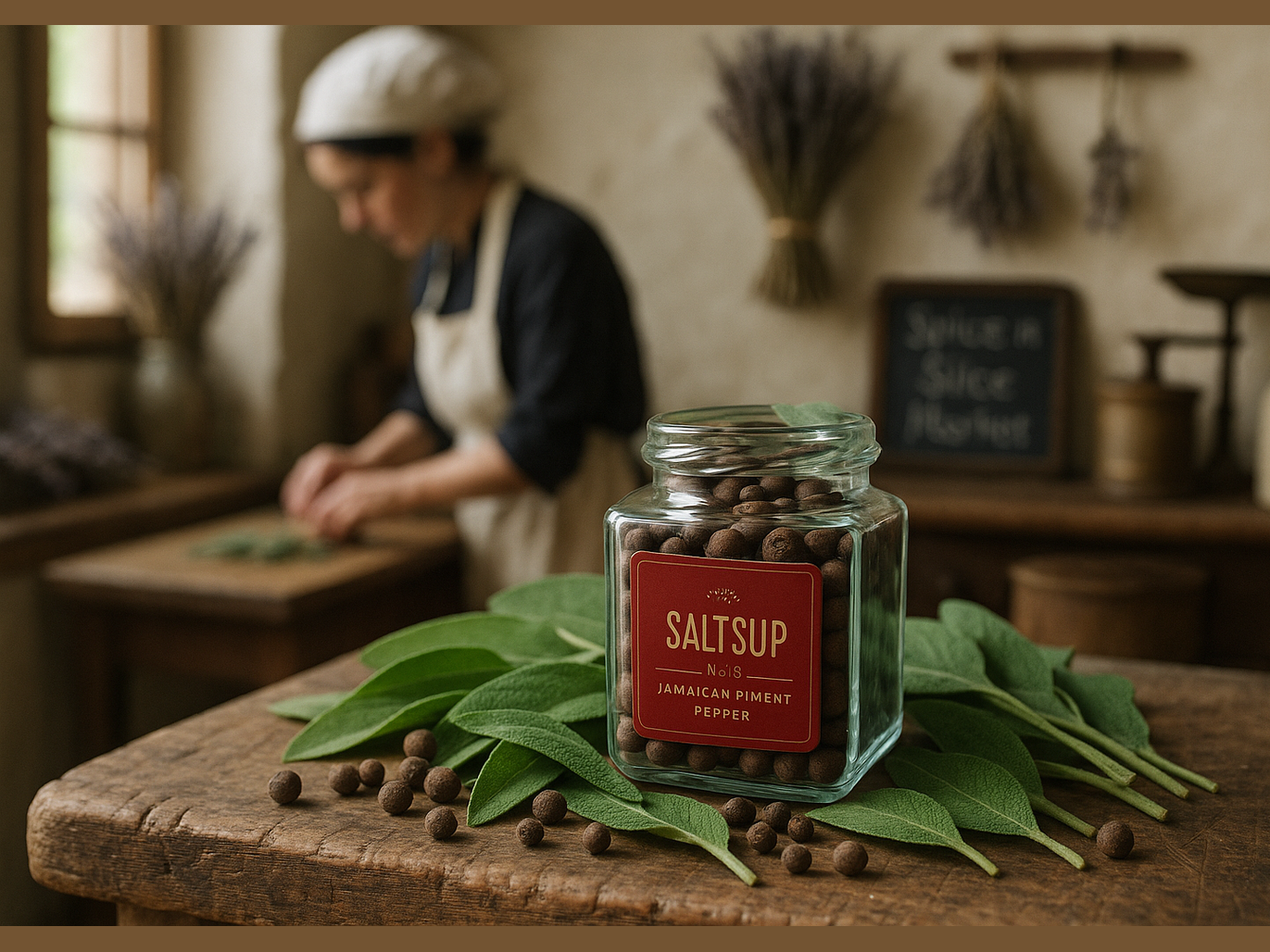 Original Jamaican Allspice with Female Chef
