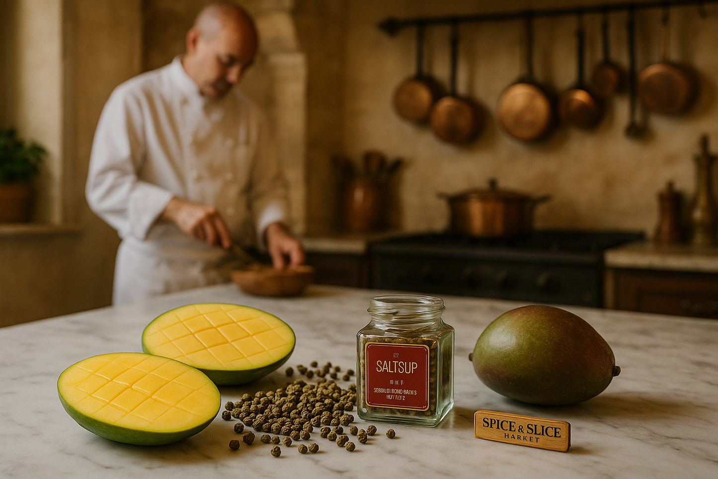 Original Product with Chef in French Kitchen
