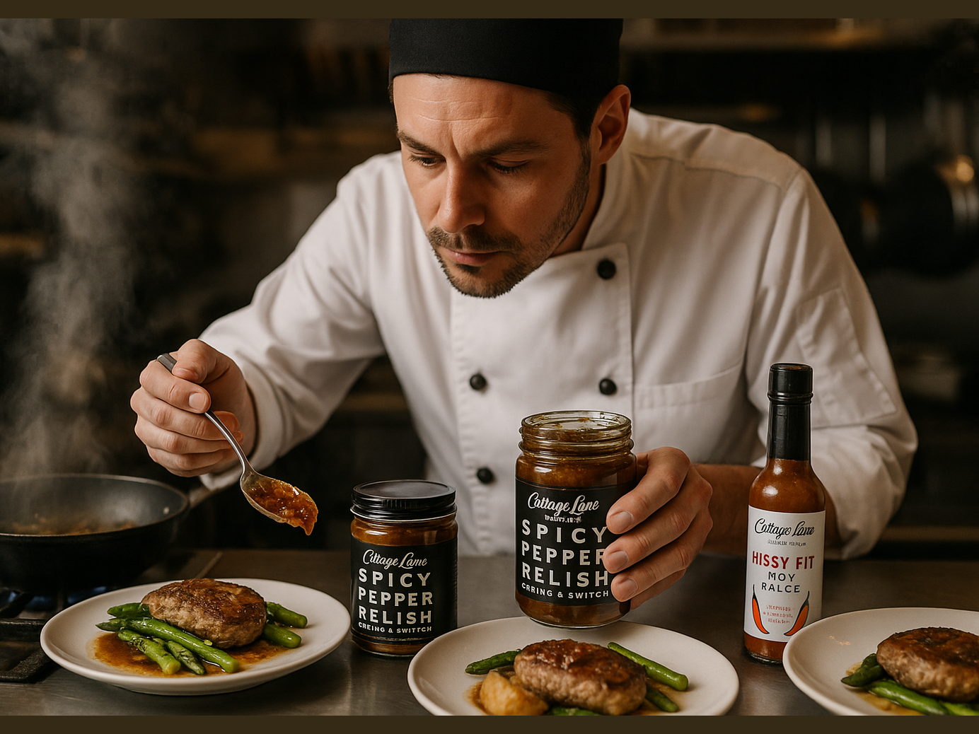 Professional Kitchen Scene