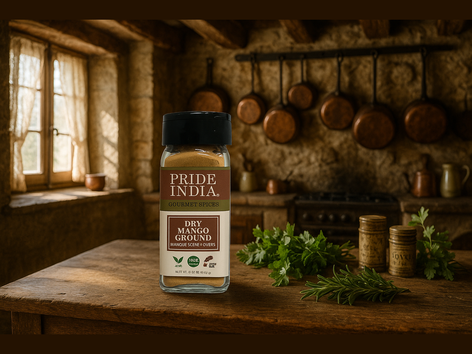 Rustic farmhouse kitchen display