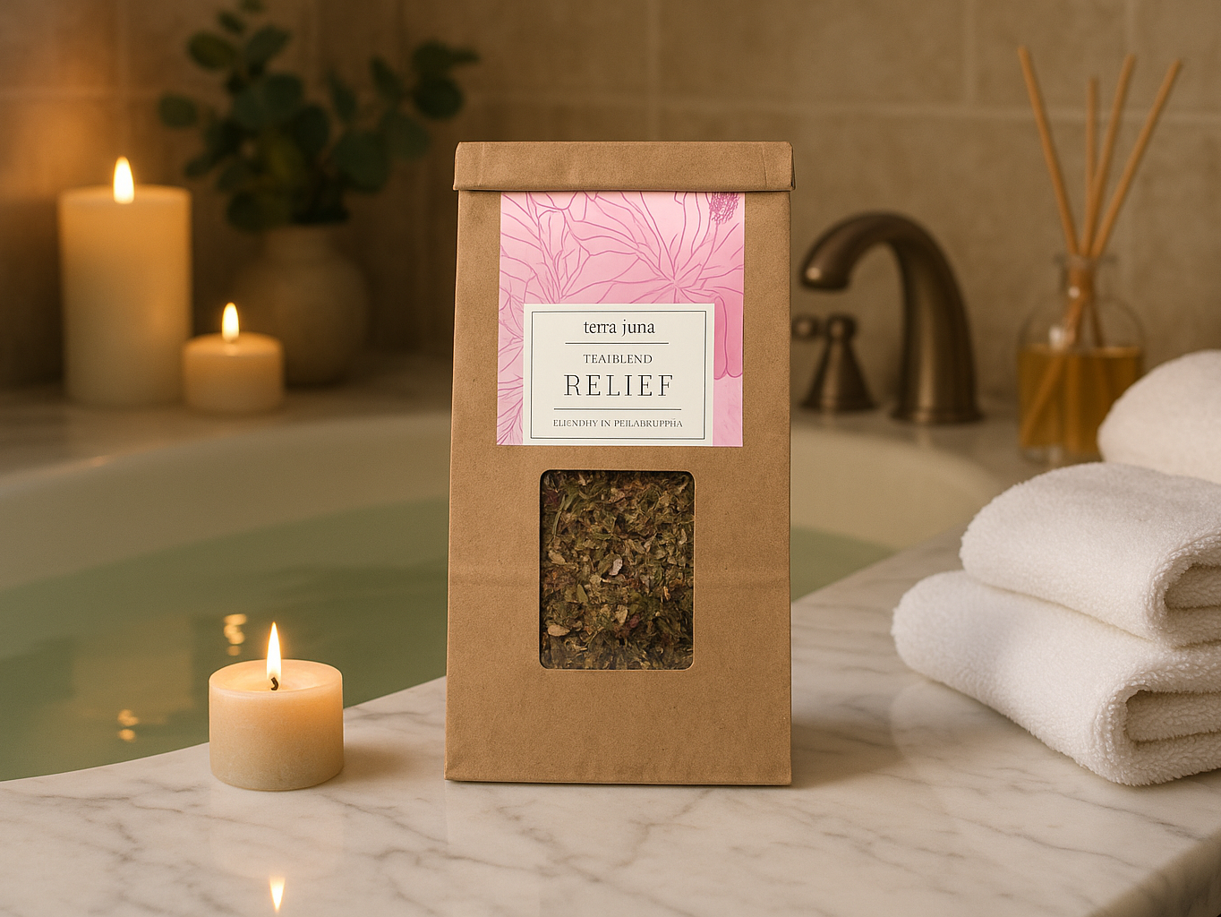 Spa-like Bathroom Setting