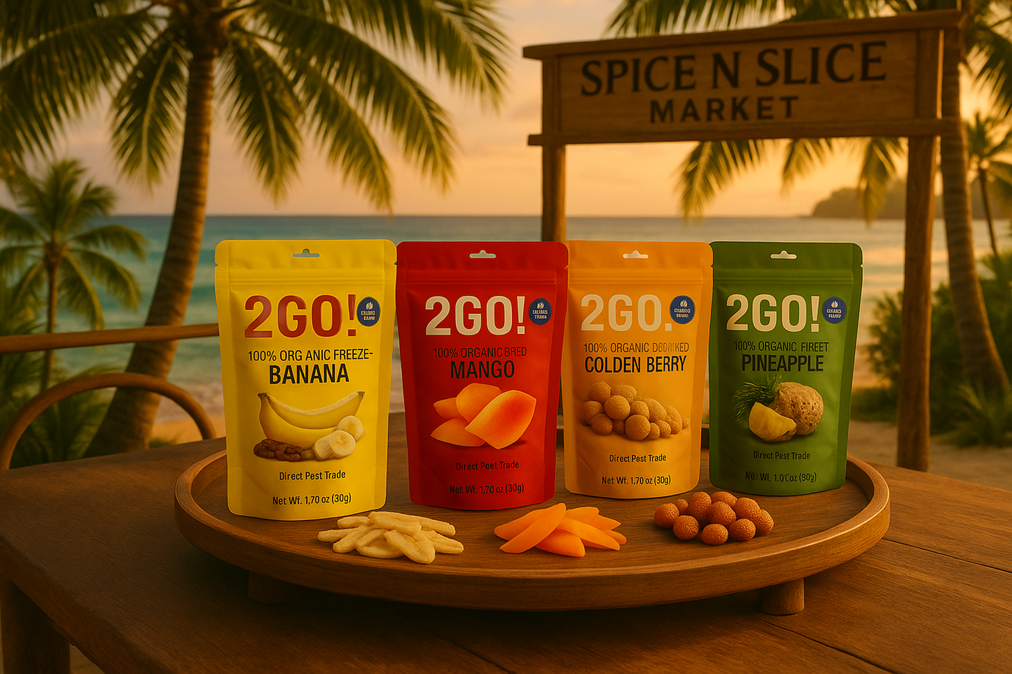 Thailand beach market with 2GO! products