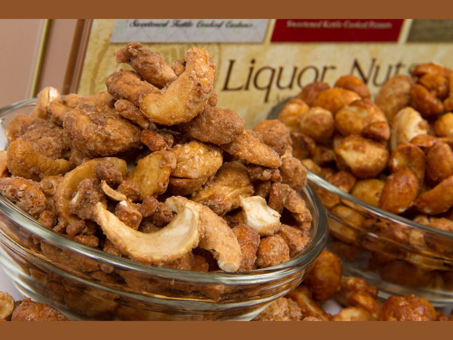 Beer & Bourbon Liquor Nuts Gift Tin - 3 Spirit-Inspired Nut Flavors