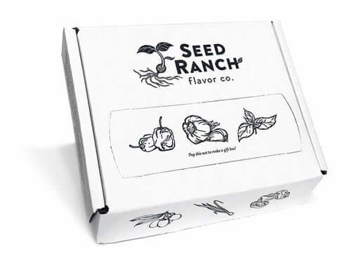 Classic Heat Trio - 3 Bottle Bundle packaging from Seed Ranch, featuring unique illustrations and gift-ready design.