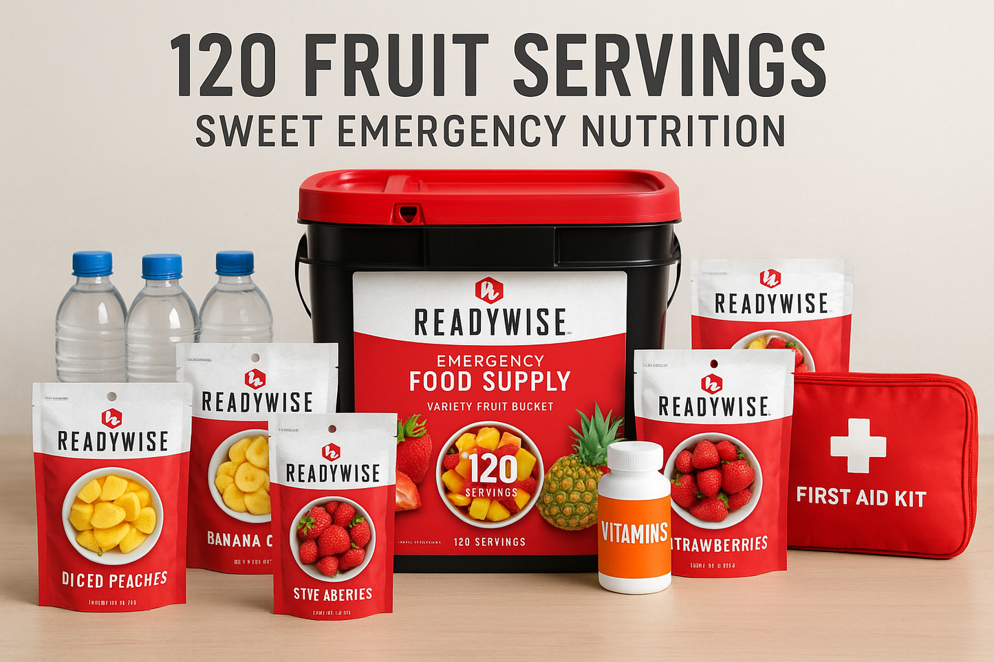 120 Serving Fruit Bucket Emergency Setup