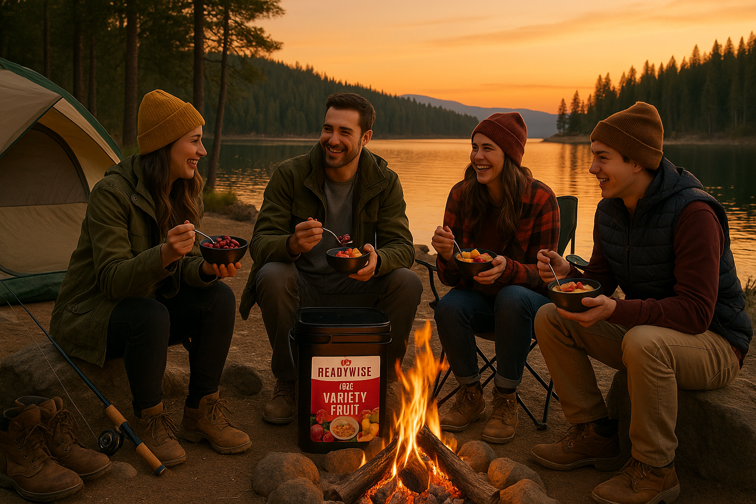120 Serving Fruit Bucket Lakeside Camping