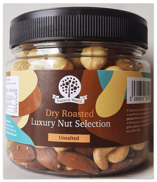 Nutural World - Dry Roasted Luxury Nut Selection - Unsalted (500g)