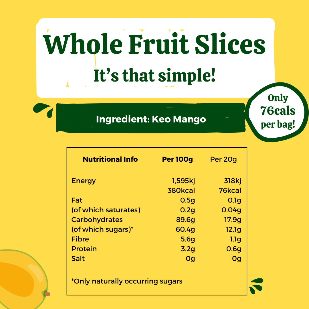 Freeze Dried Keo Mango Crisps (10 Bags).