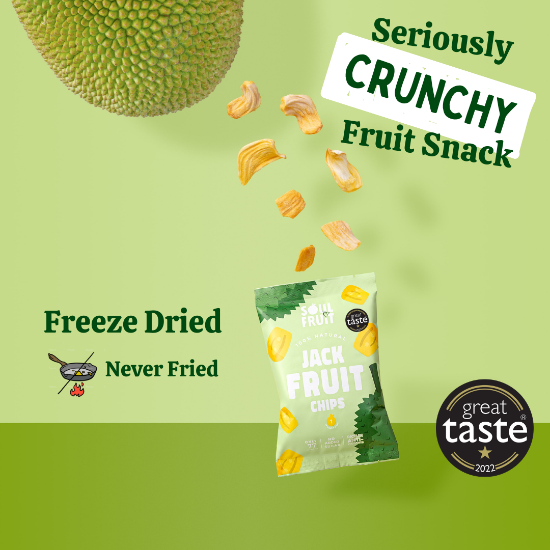 Freeze Dried Jackfruit Crisps (10 Bags).