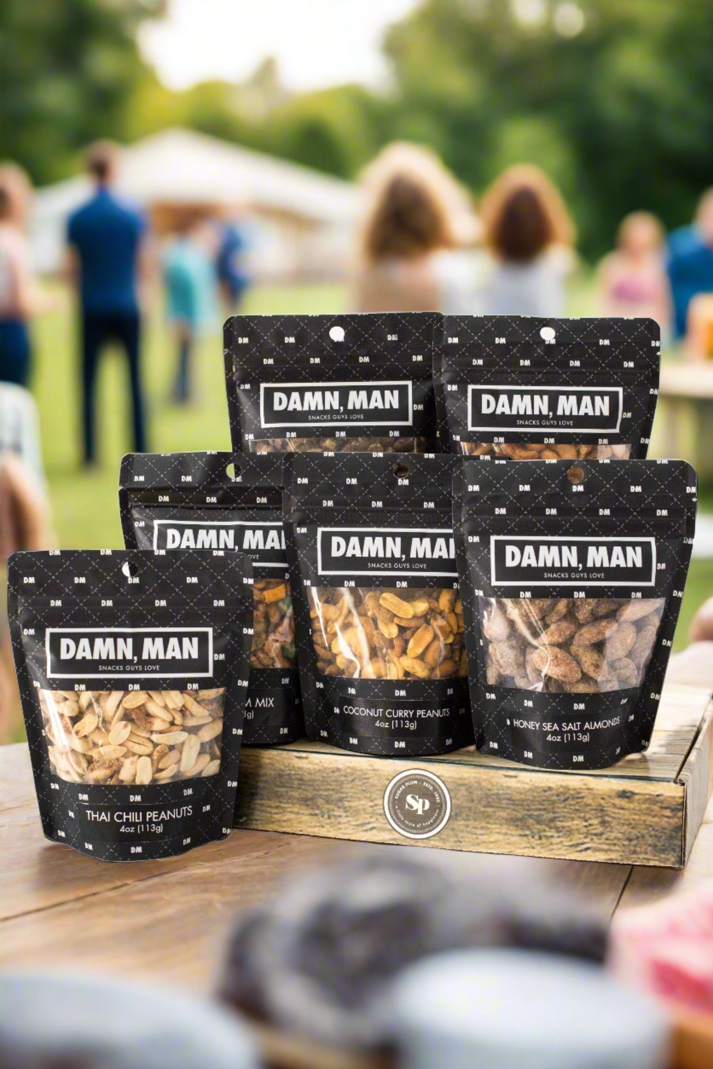 Gourmet Manly Nut Gift Box for Men - 6 Unique Handcrafted Snacks, Gift