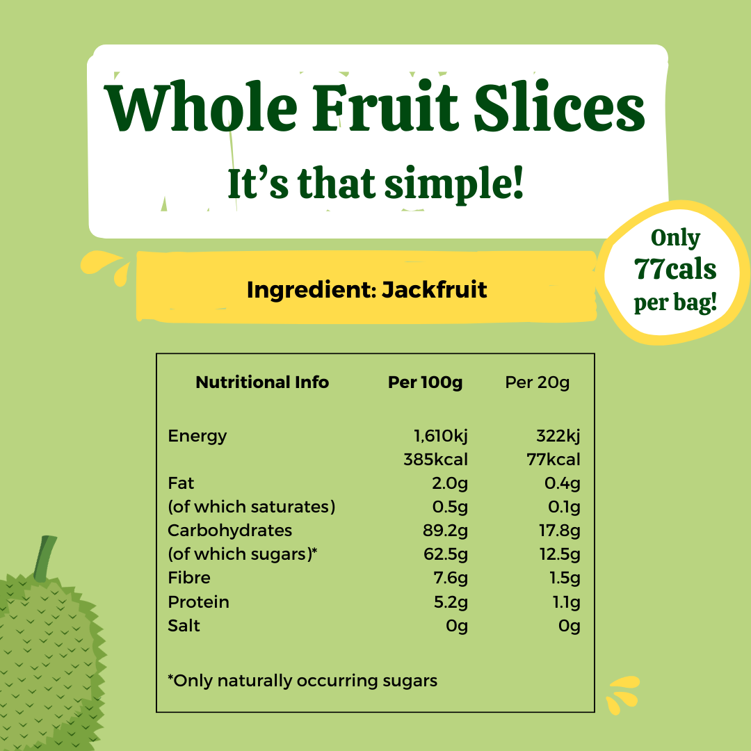 Freeze Dried Jackfruit Crisps (10 Bags).