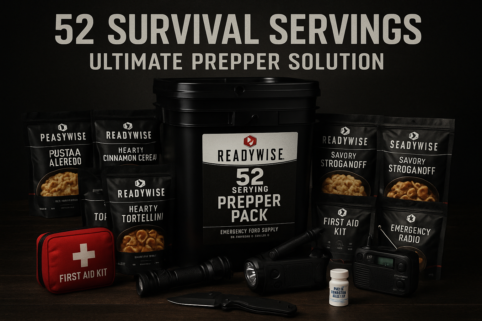 52 Serving Prepper Pack Emergency Setup
