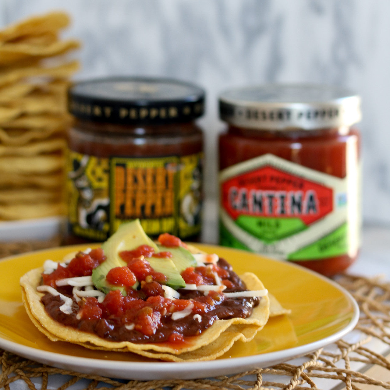 Desert Pepper Corn Black Bean Roasted Pepper Salsa (6x16 Oz)-5