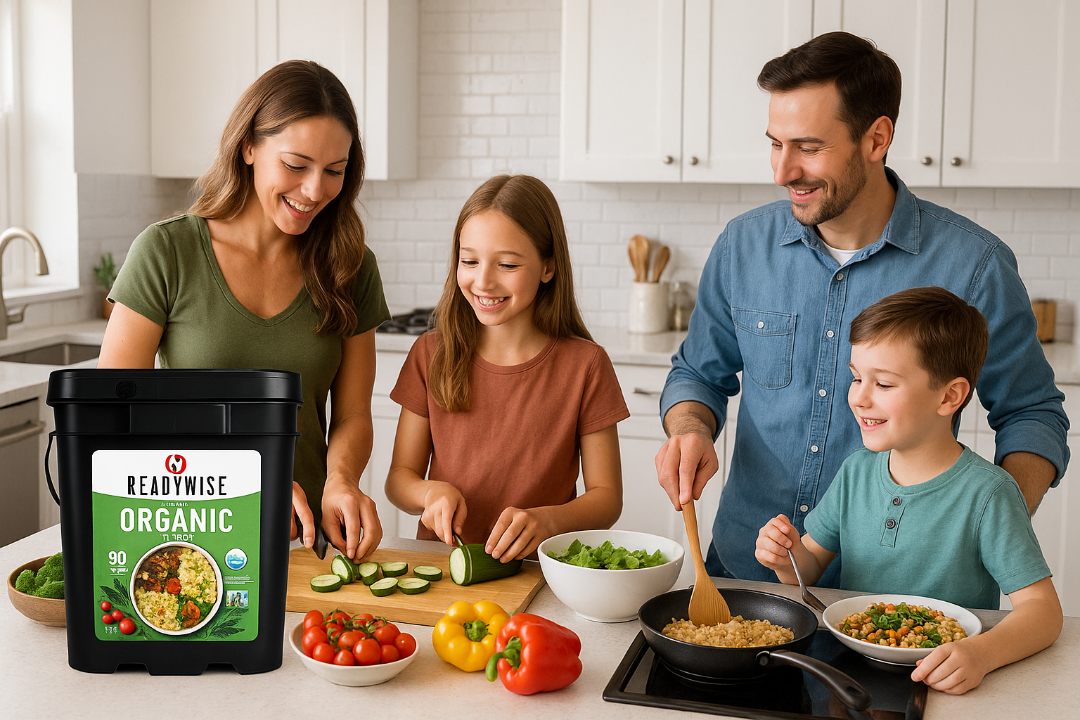 90 Serving Organic Bucket Family Kitchen