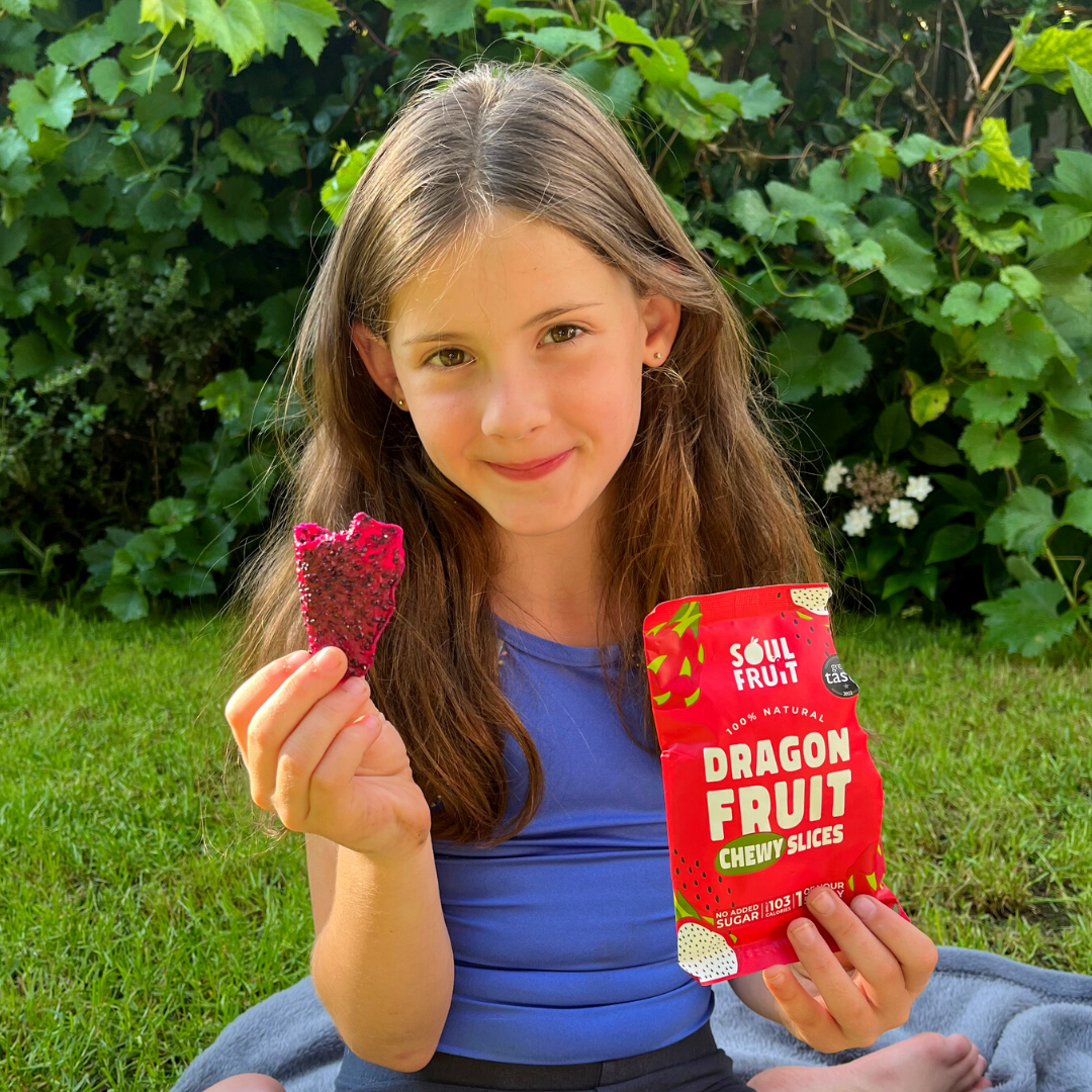 Soft Dried Dragon Fruit Slices (10 Bags).