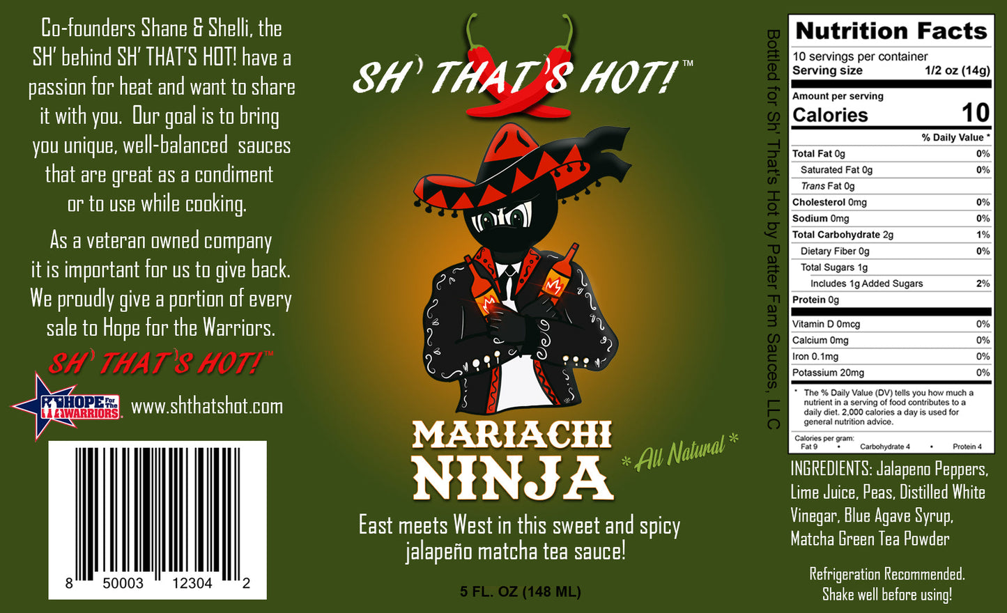 Mariachi Ninja hot sauce.