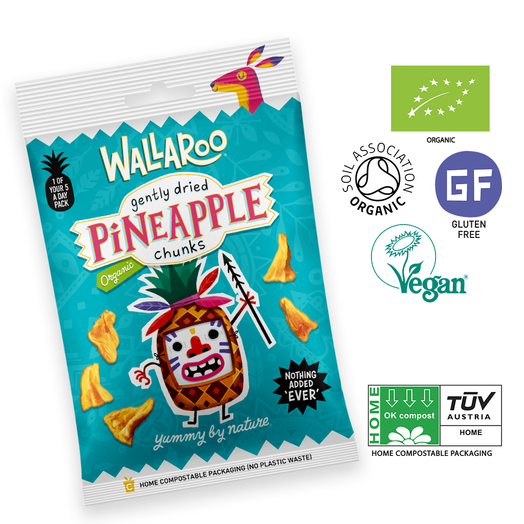 Organic Gently Dried Pineapple Chunks