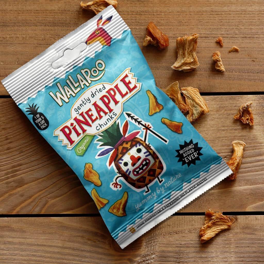 Organic Gently Dried Pineapple Chunks