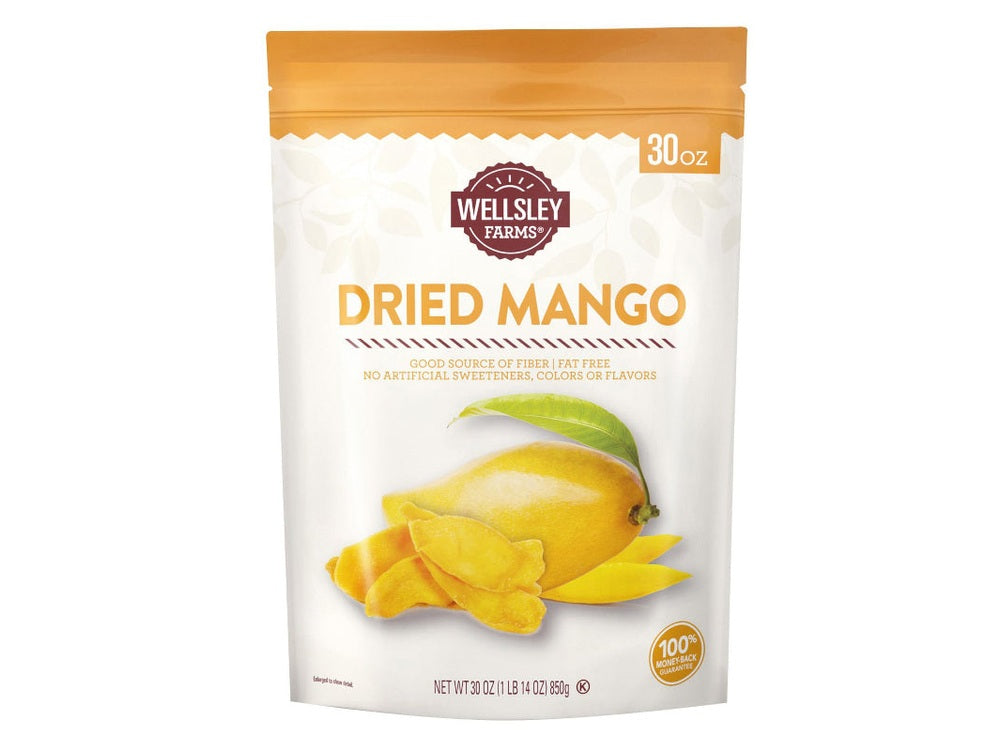 Wellsley Farms Dried Mango, Snacks, 30 oz.