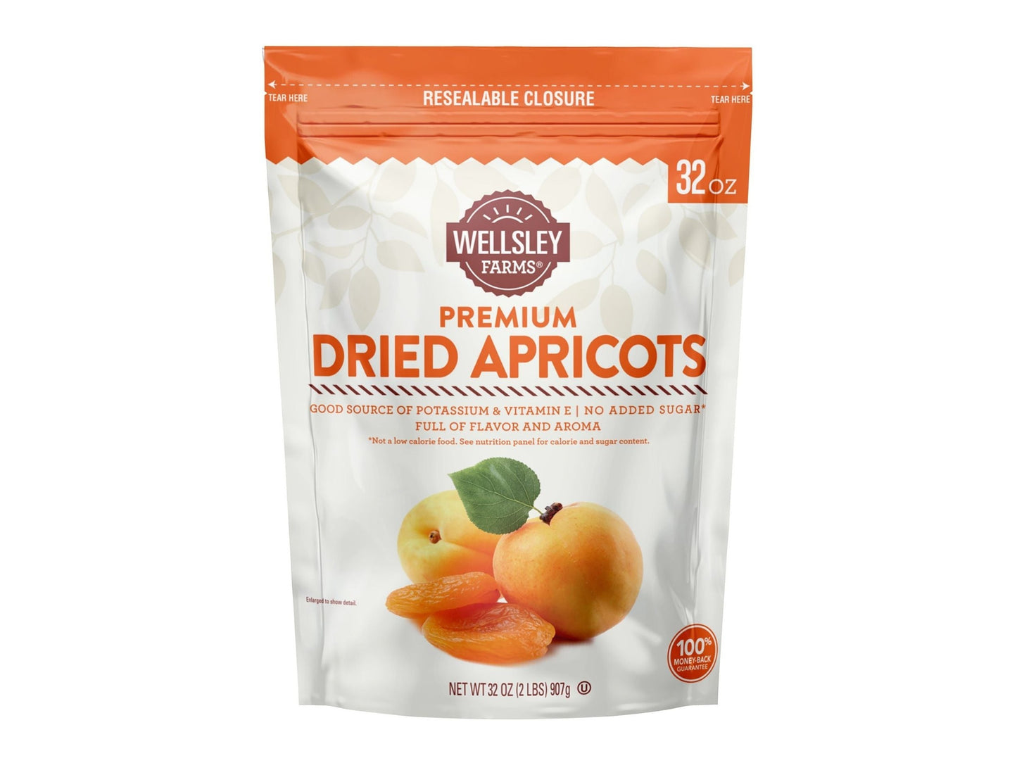 Wellsley Farms Premium Dried Apricots, Snacks, 32 oz.