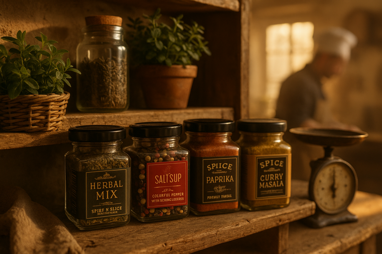 Atmospheric Kitchen Tableau
