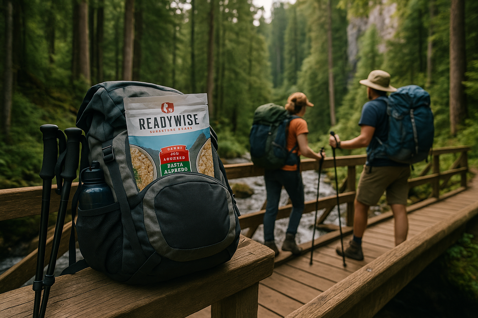 Backpacking Bridge Adventure