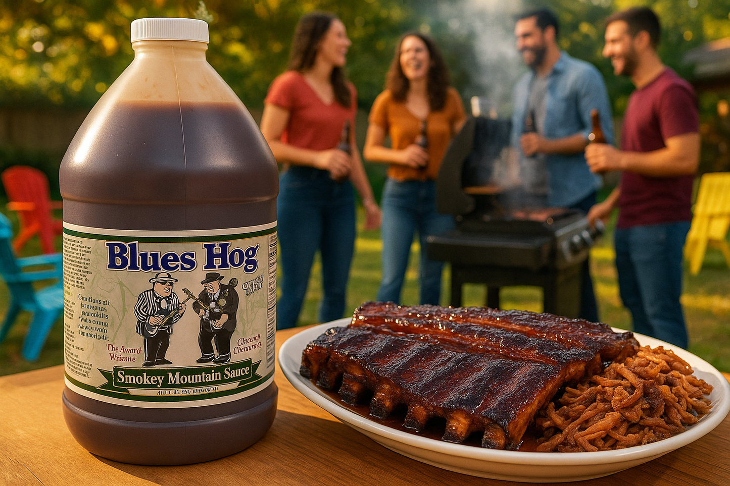 BBQ Party Scene