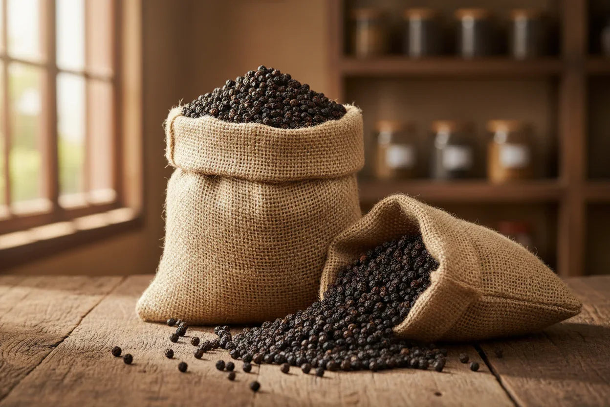 Black Kampot Pepper Sacks