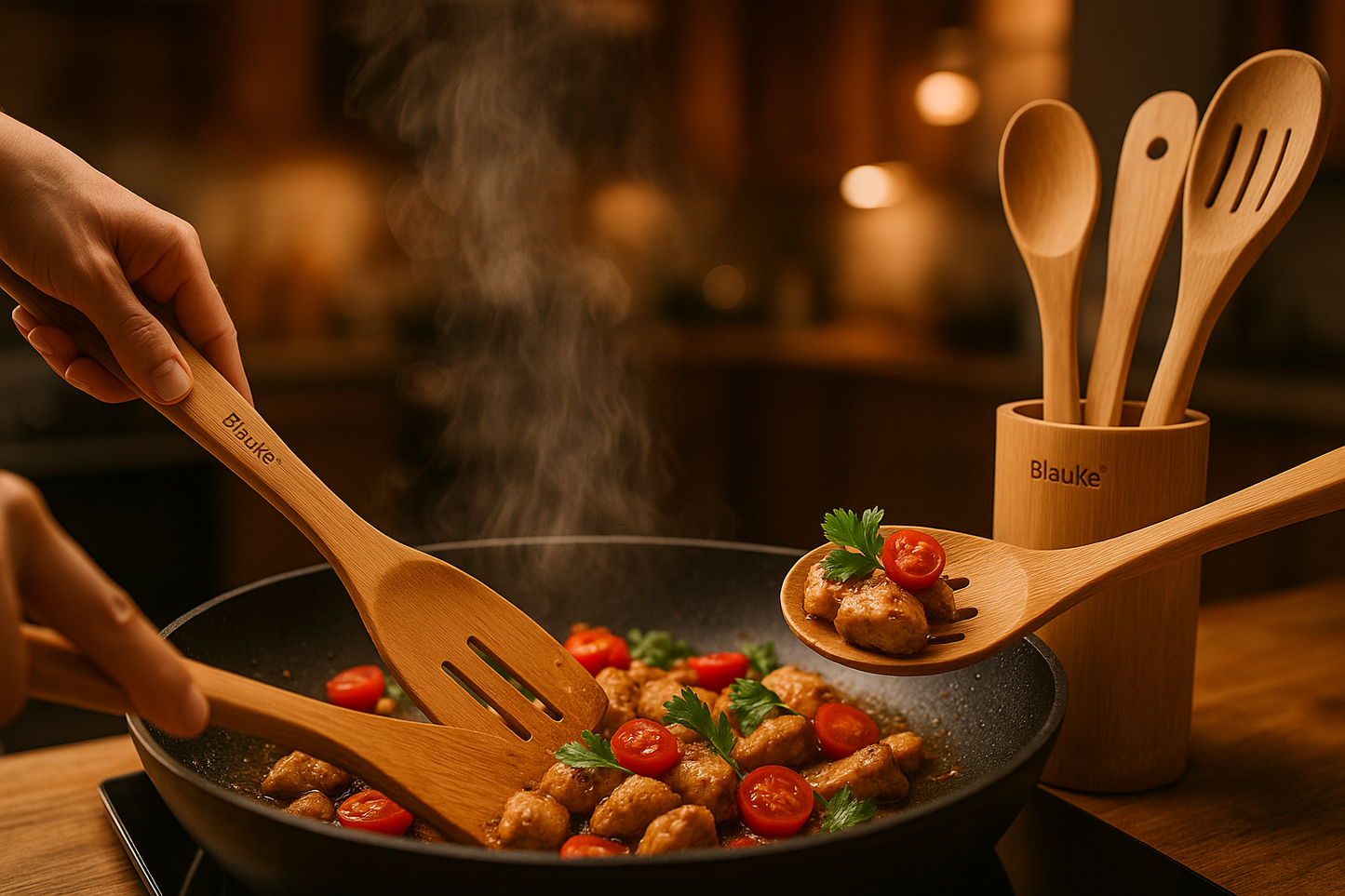 Cooking Action Shot