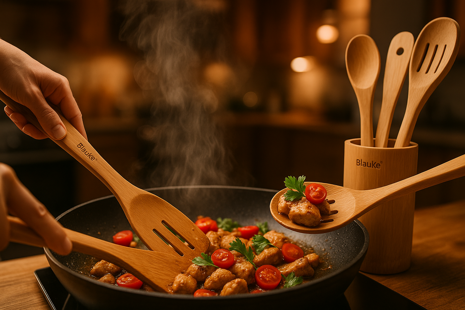 Cooking Action Shot