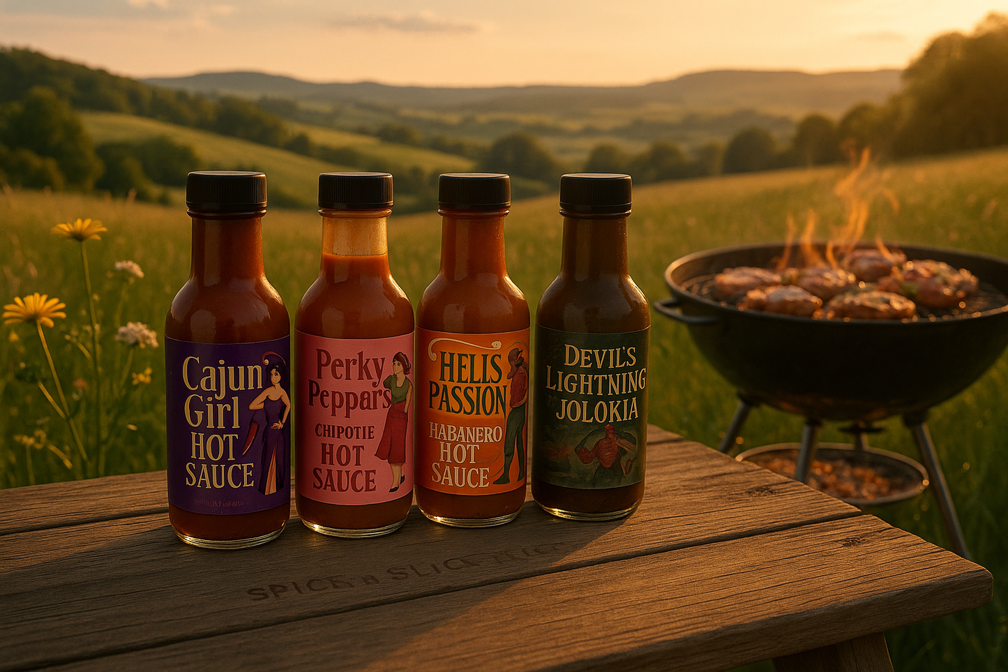 Countryside BBQ Scene