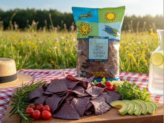 Trader Joe's Organic Blue Corn Tortilla Chips, Gluten-Free, Snacks, 16