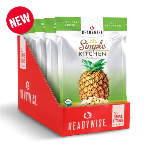 6 CT Case Simple Kitchen Organic Freeze Dried Pineapple