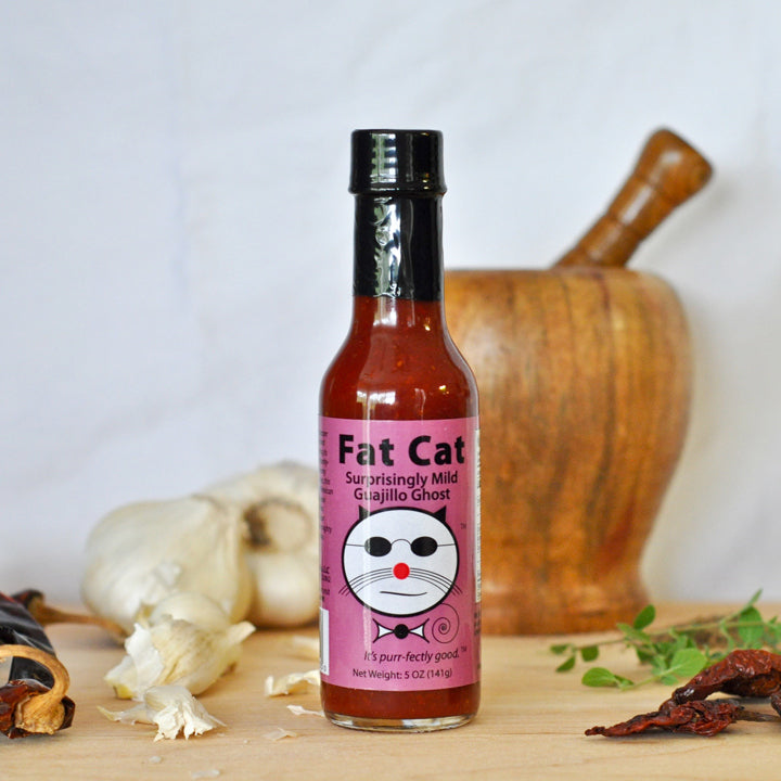 Fat Cat Surprisingly Mild Guajillo Ghos: Tex-Mex Hot Sauce & Marinade.