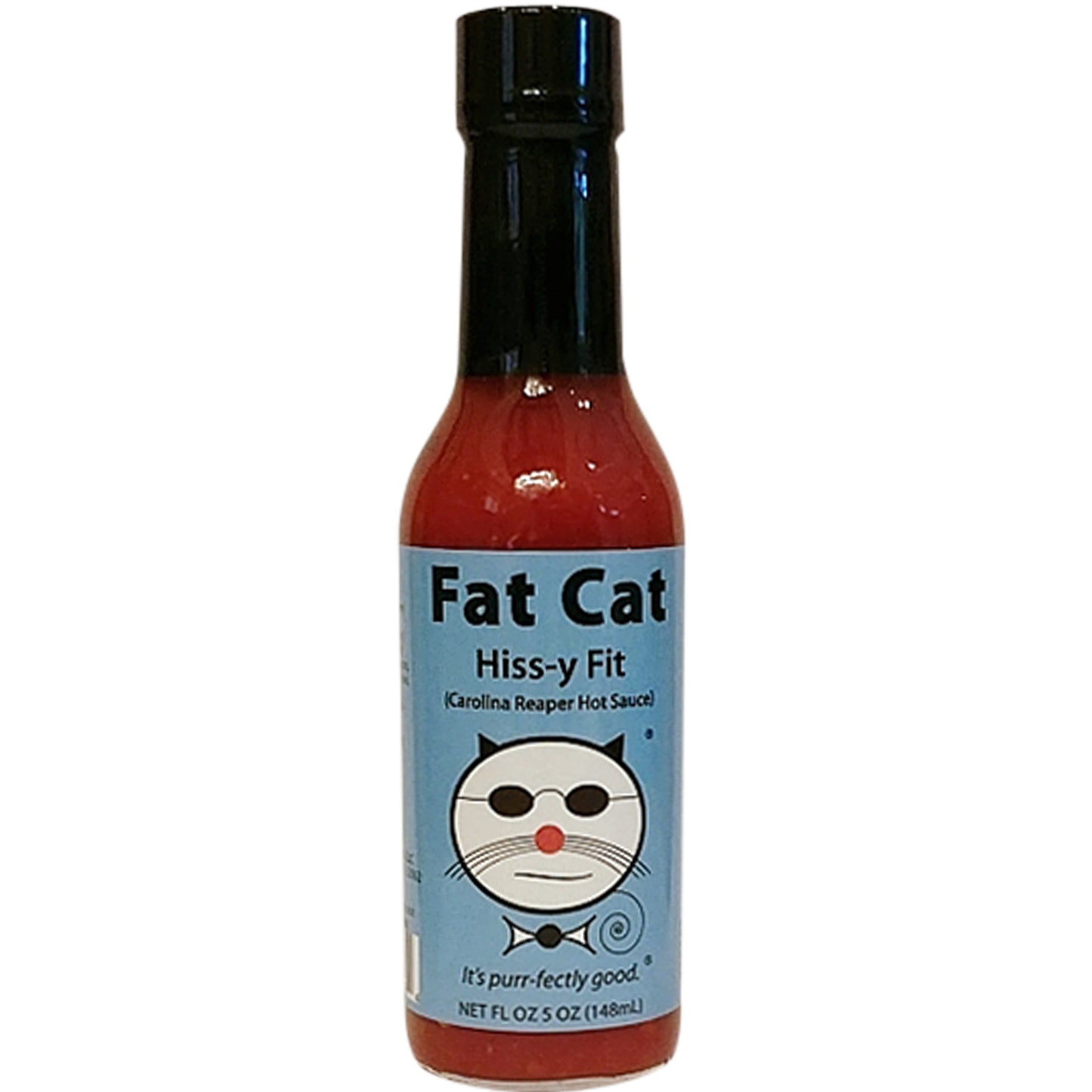 Fat Cat "Hiss-y Fit" Carolina Reaper Hot Sauce.