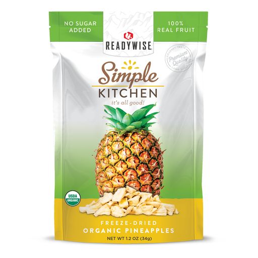 6 CT Case Simple Kitchen Organic Freeze Dried Pineapple