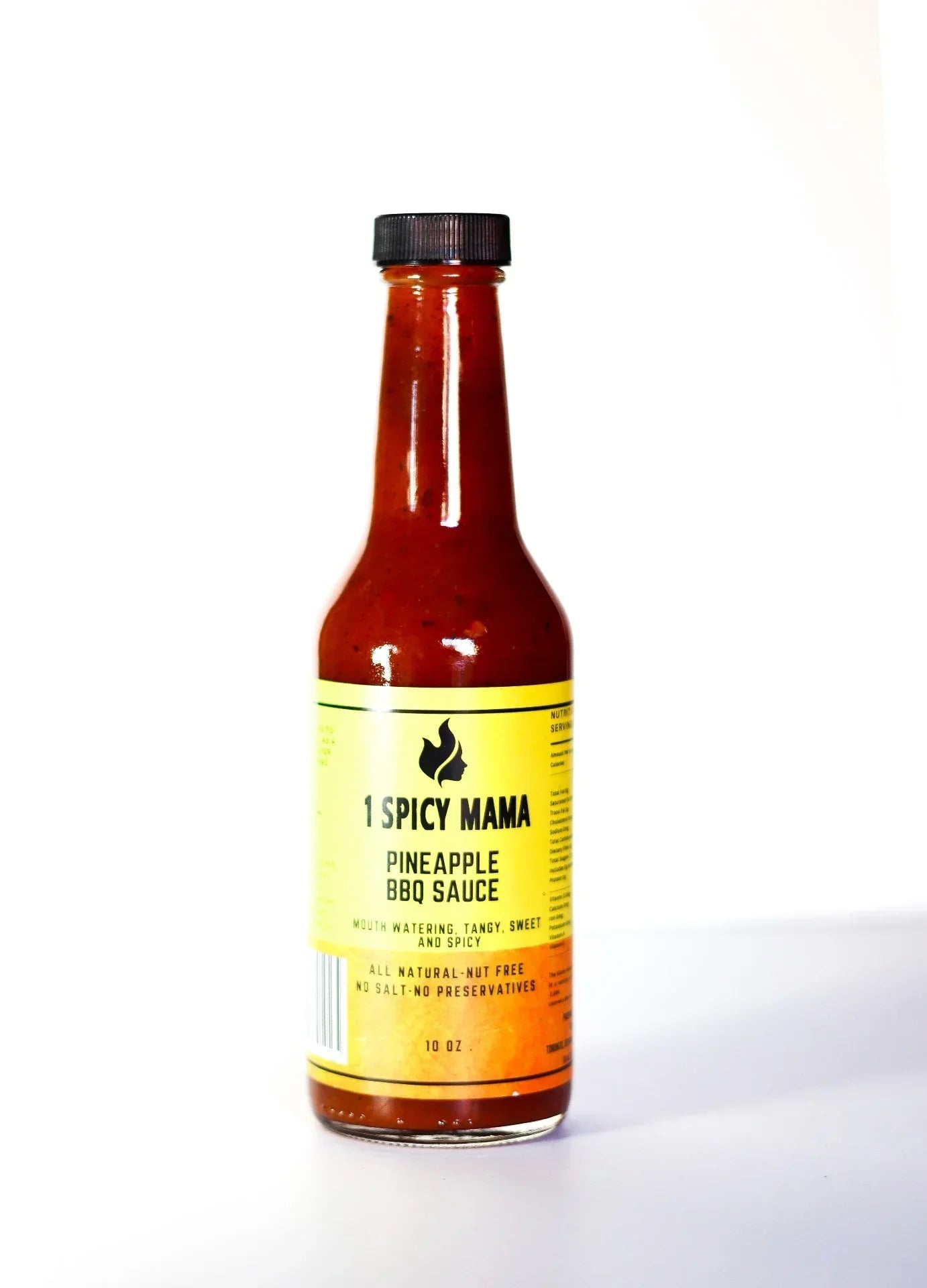 1 Spicy Mama Pineapple BBQ Sauce bottle, artisan hot sauce from Spice n Slice Market