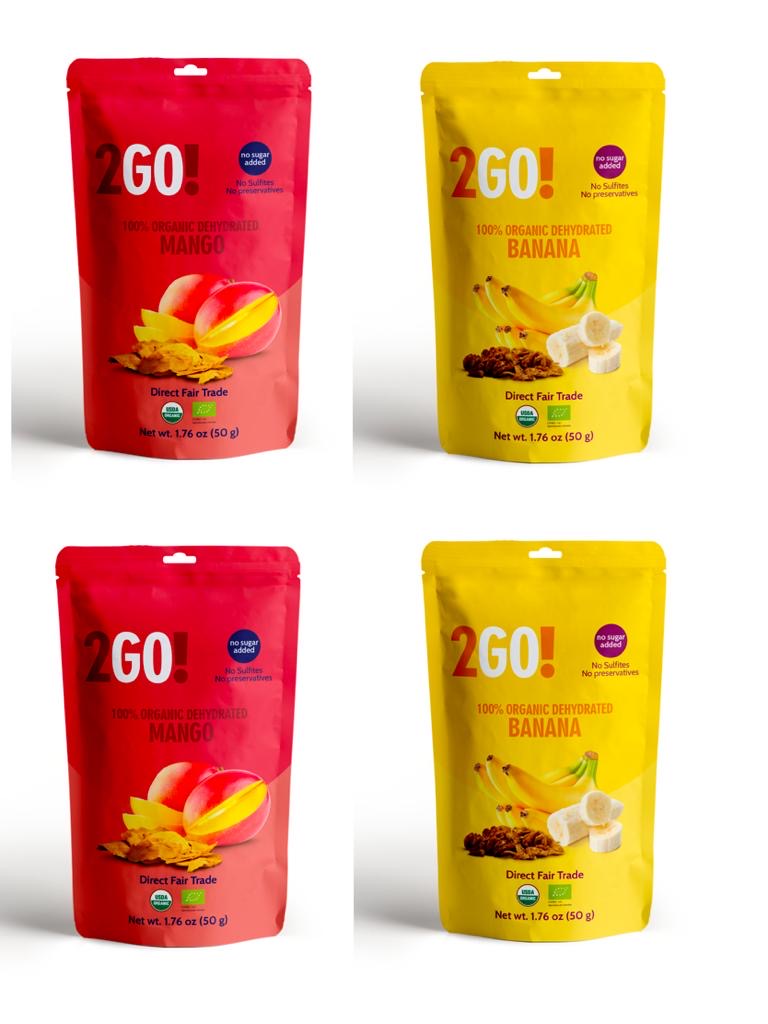 "2GO! Organic Dried Fruit Variety Pack - Healthy Snacks | Spice n Slice Market"