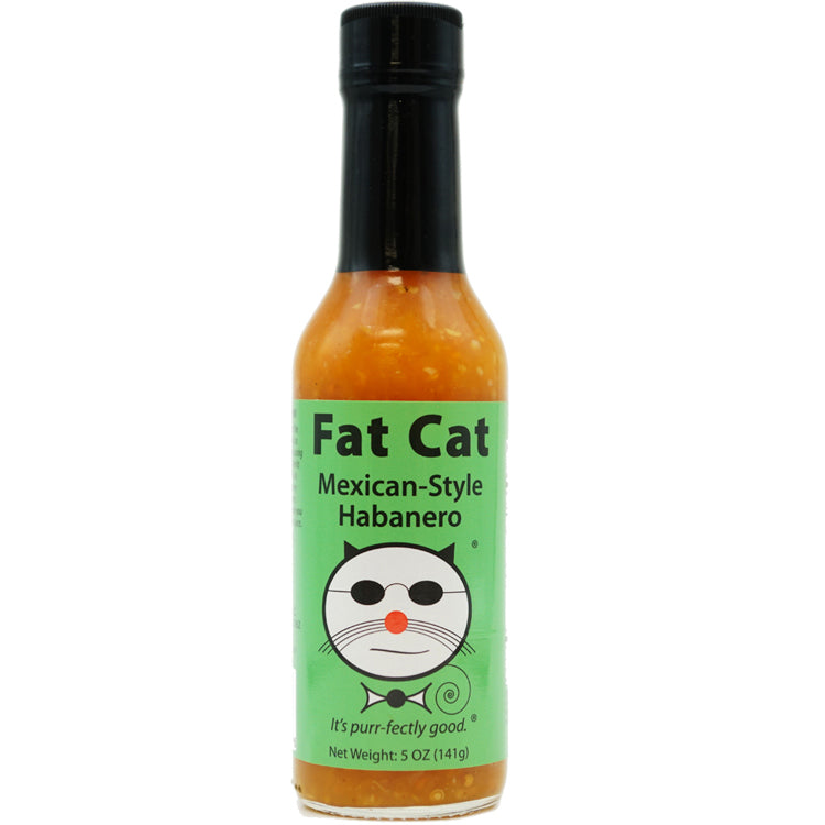 Fat Cat Mexican-Style Habanero Hot Sauce.