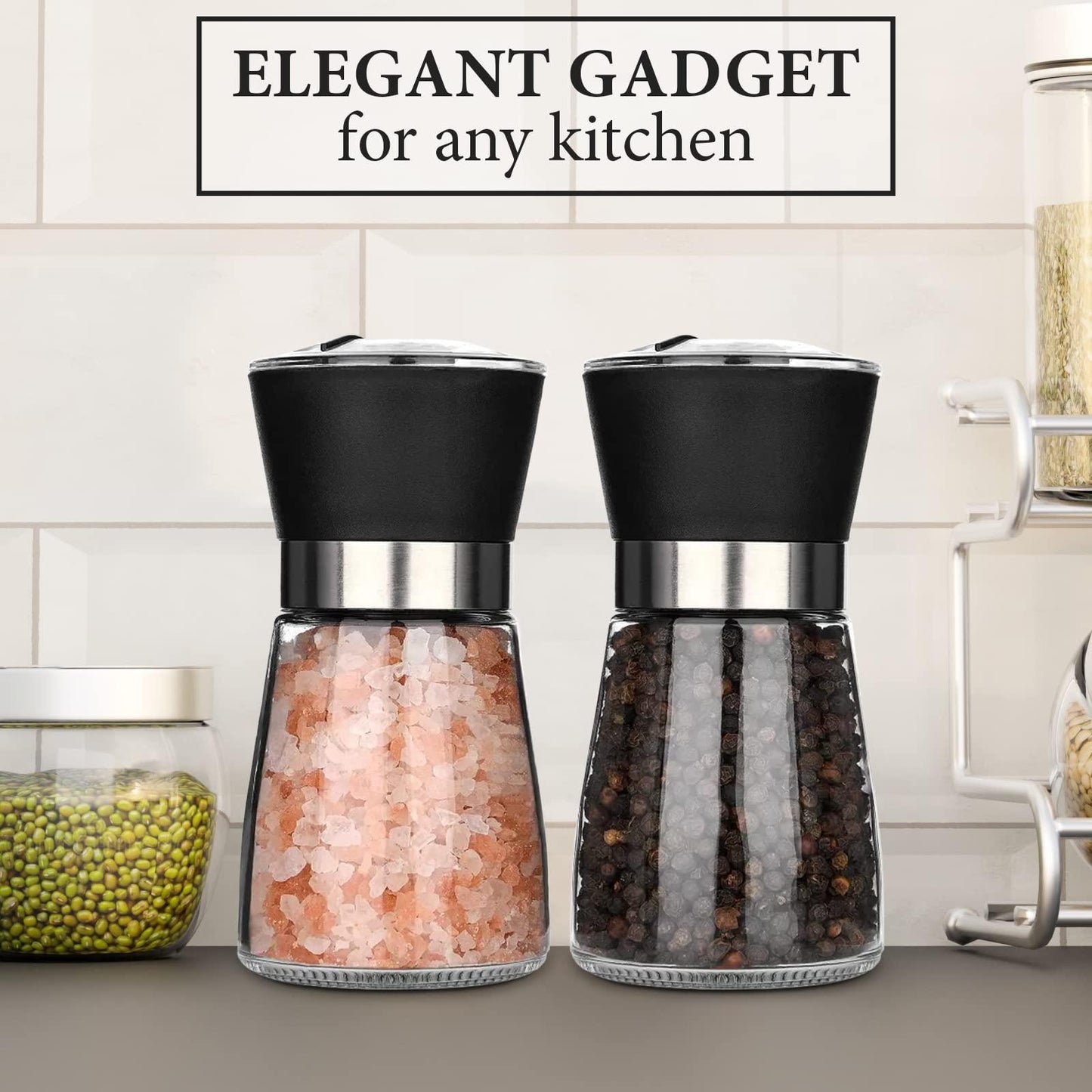 Salt and Pepper Grinder   Ceramic Salt and Pepper Grinder for Salt and