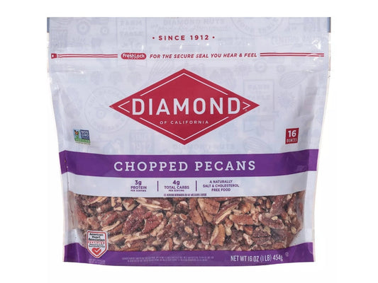 Diamond Premium Chopped Pecans 1lb - Southern Baking Tradition