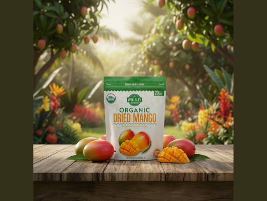Dried Mango in Tropical Garden